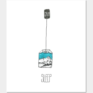 Sleepy time mountain tea Posters and Art